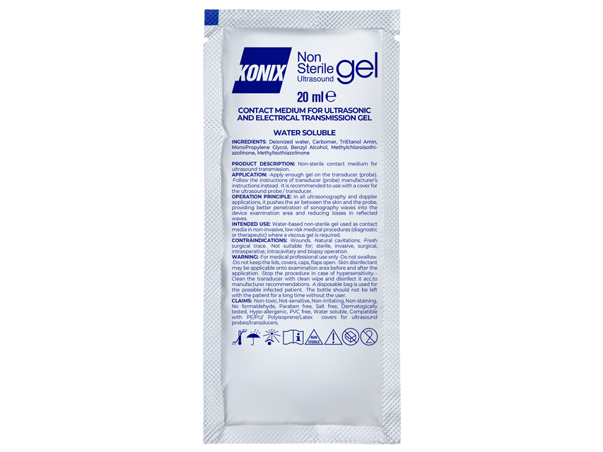 Ultrasonogrāfijas gēls 20 ml - caurspīdīgs N200