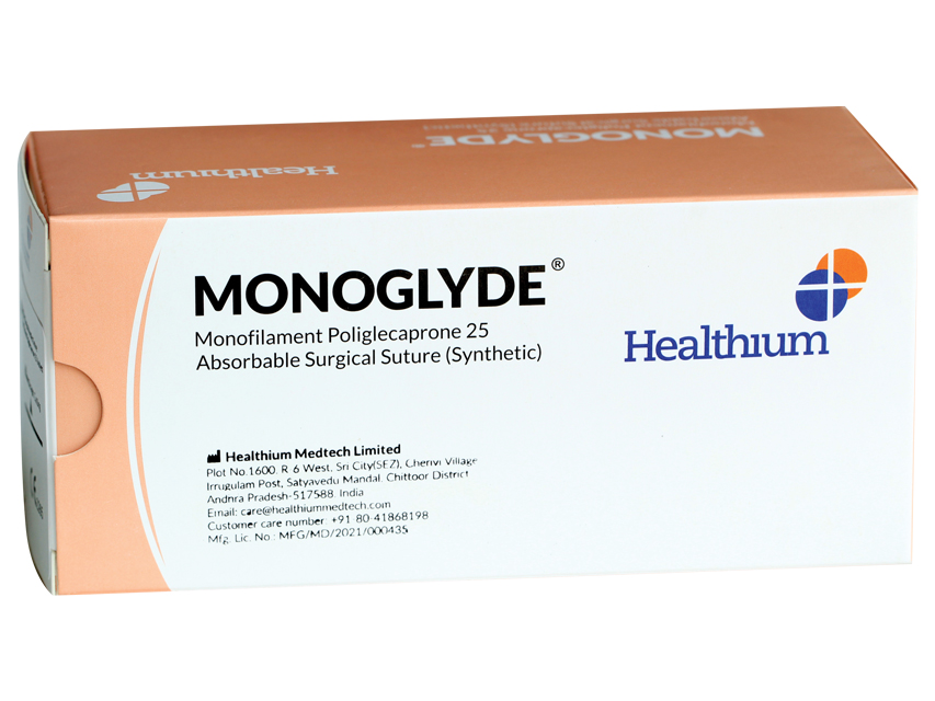 Ķirurģiskais diegs/monocryl/absorbējamas 2/0 aplis ,1/2 adata 30mm-70cm/caurspīdīgs N12