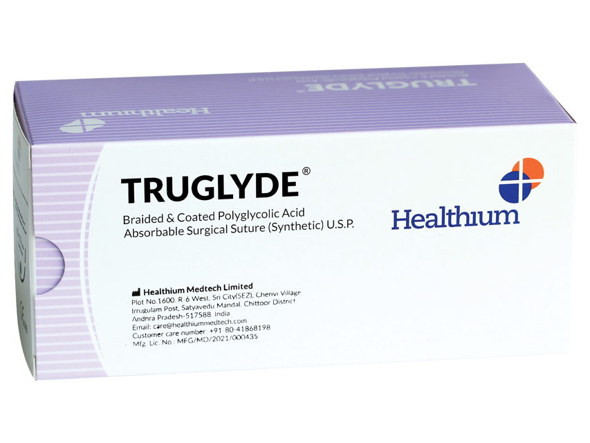 Ķirurģiskais diegs/truglyde/absorbējama 1 aplis ,1/2 adata 40mm-90cm/violeta N12