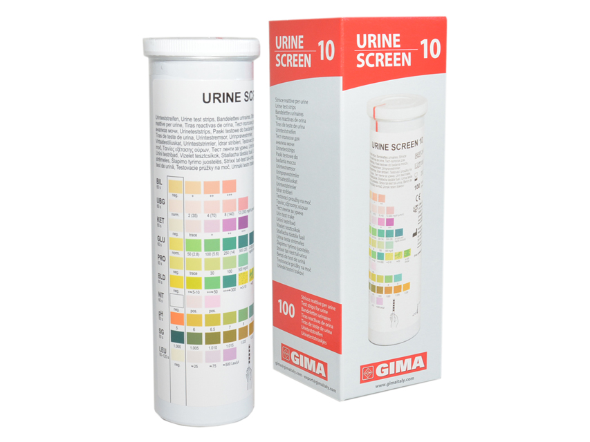 Urīna analizators - stripi, Gima urīna sloksnes-10 parametri