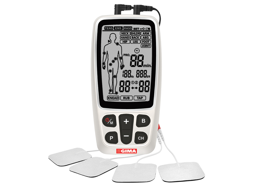 GIMA-CARE TENS/EMS stimulators - 2 kanāli - 60 programmas