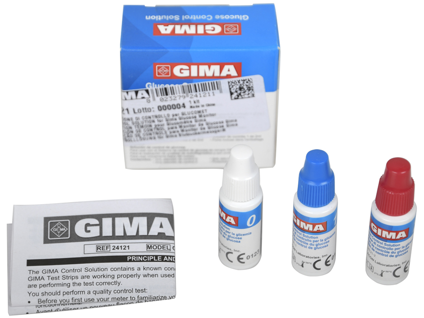 Glucometers and Multicare, CONTROL SOLUTION for Gima Glucose Monitor