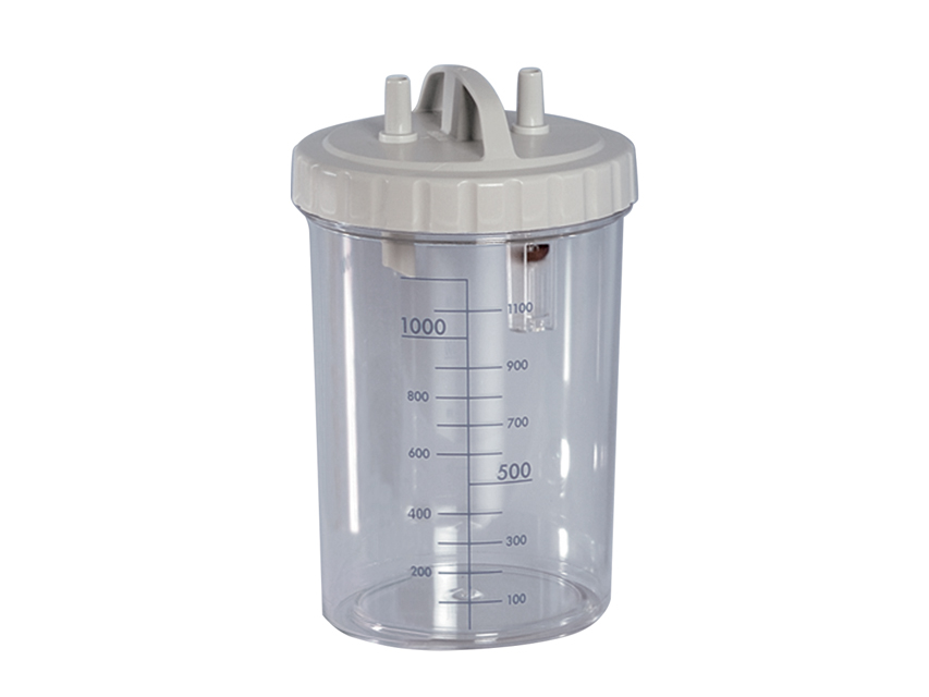 Accessories for aspirators, BOTTLE 1 l WITH COVER - autoclavable 121°C