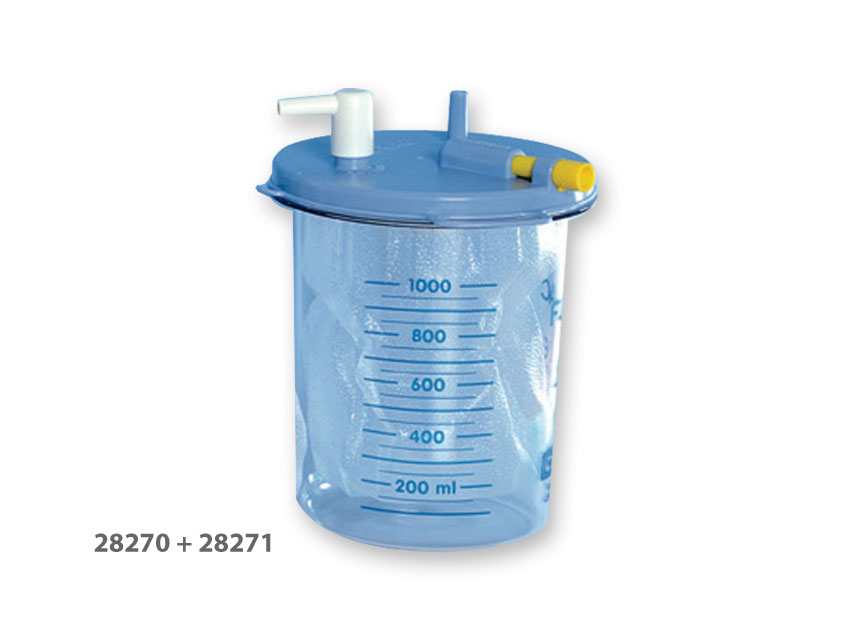 Accessories for aspirators, BOTTLE 1 l without COVER for disposable liner