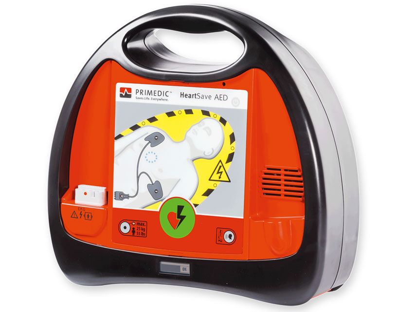 Defibrillators, PRIMEDIC HEART SAVE AED - Defibrillator with lithium battery - IT/FR/DE/PL