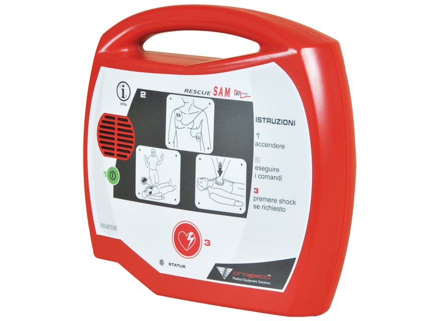 Defibrillators, RESCUE SAM AED DEFIBRILLATOR - Italian