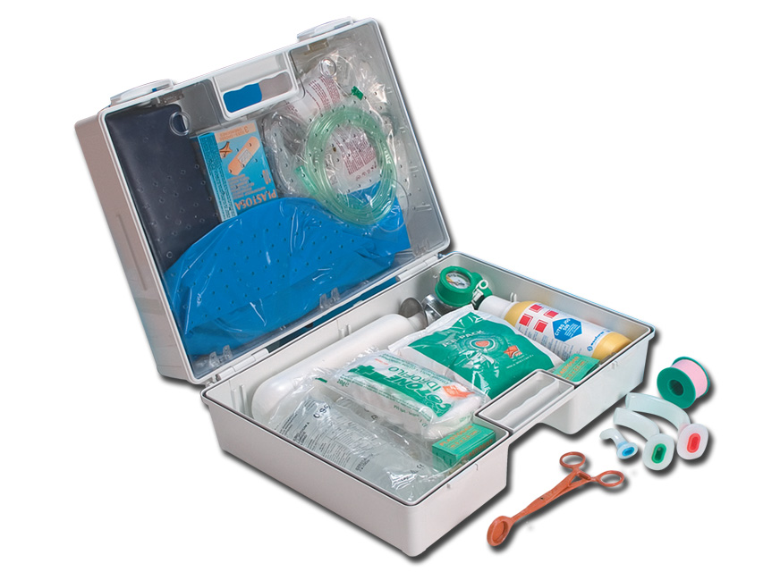 GIMA 3 FIRST AID CASE + OXYGEN BOTTLE