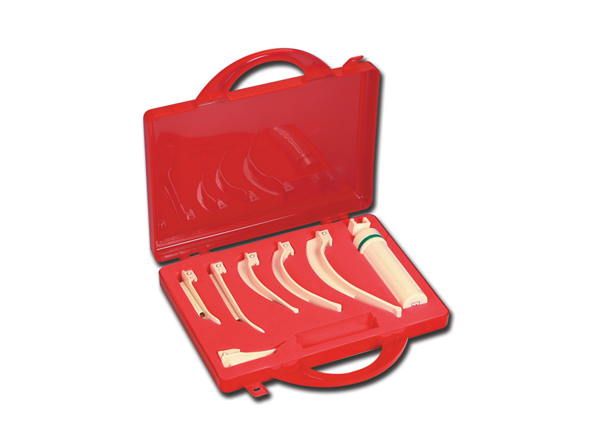 Laryngoscopes GIMA, EMERGENCY CASE 6 blades and plastic handle