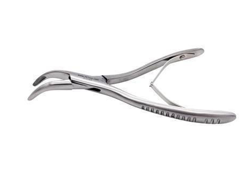 EXTRACTION CURVED FORCEPS for small animals - 16 cm