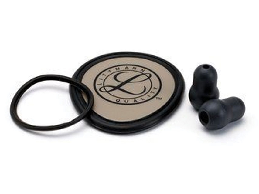 LITTMANN KIT 40020: DIAPHRAGM and RIM and BELL SLEEVE and EARTIPS for Lightweight - black - blister