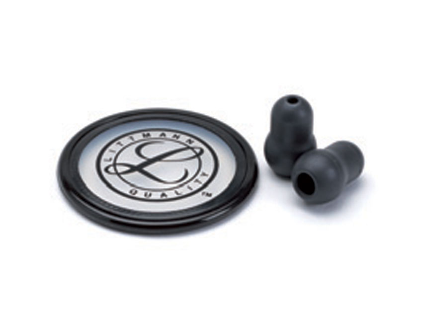 Spare parts for 3M LITTMANN stethoscopes, LITTMANN KIT 40022: DIAPHRAGM and RIM and EARTIPS for Master Classic - black - blister