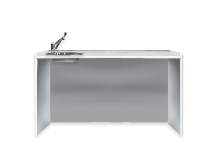 WORKTOP 156 cm - left washbasin