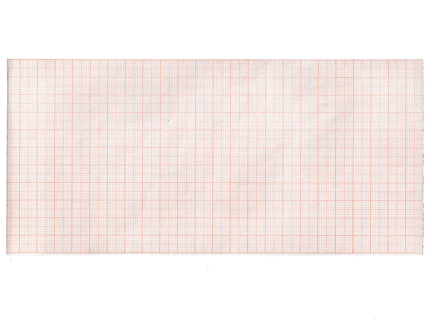 Thermic paper for ECG, ECG thermal paper 112x23 mm x m roll - orange grid