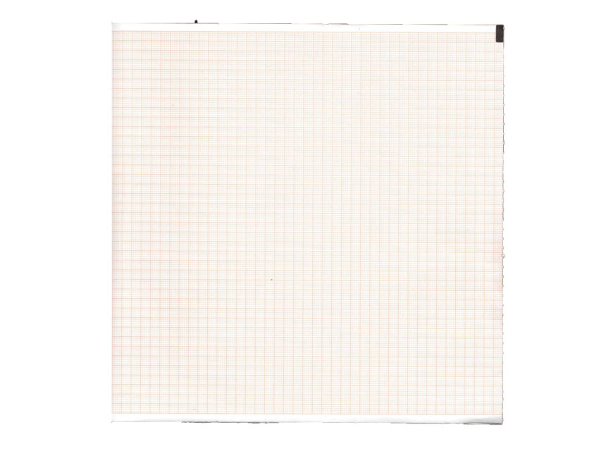 Thermic paper for ECG, ECG thermal paper 210x300 mm x200s pack - orange grid