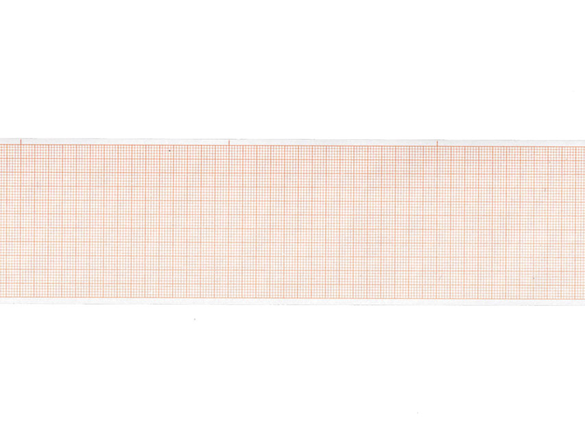 Thermic paper for ECG, ECG thermal paper 60x30 mm x m roll - orange grid