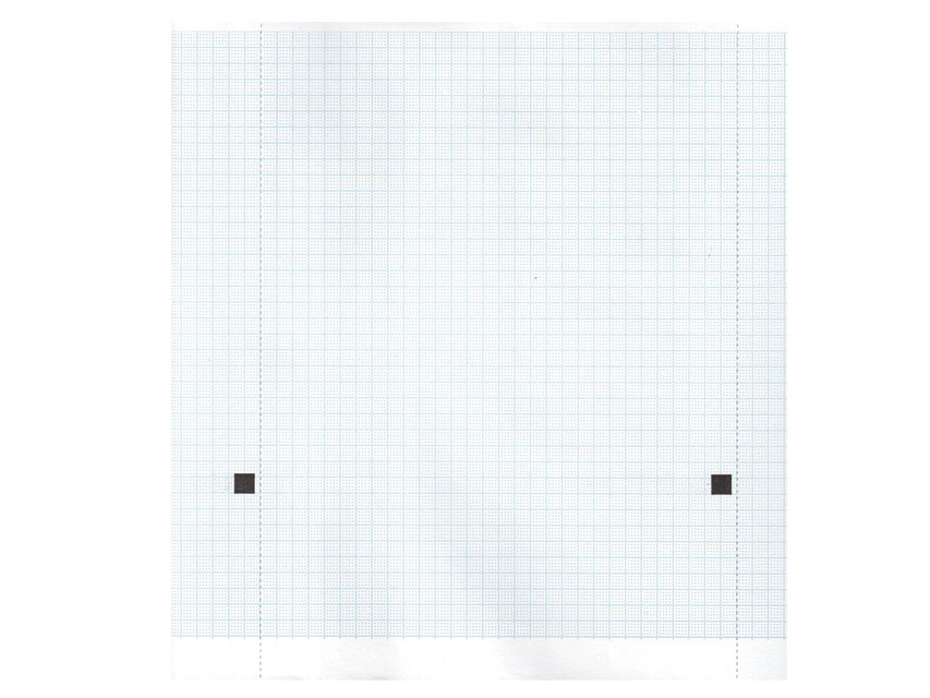 Thermic paper for ECG, ECG thermal paper 210x20 mm x m roll - blue grid