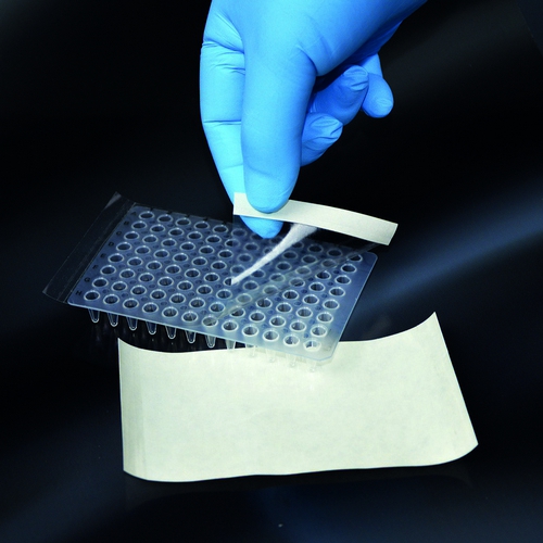 PCR plate, adhesive sheets 136.5x79.4 mm, for closing PCR plates N100