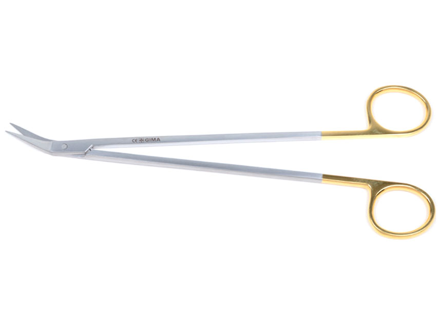 Gold debakey potts smith šķēres - 23 cm - leņķis 45