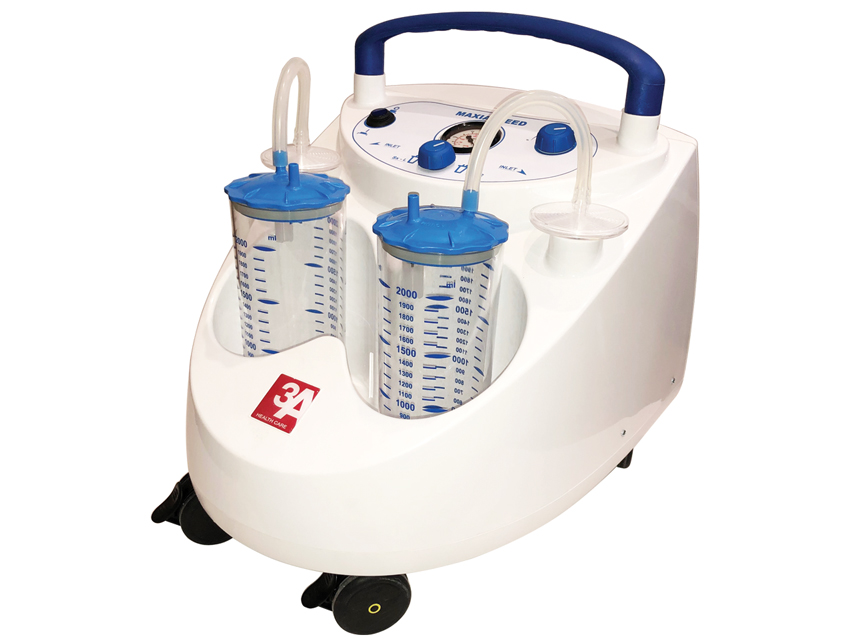 Maxi aspeed aspirators 60 L 2x2, 1 tilpums ar kājas slēdzi - 230v