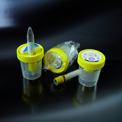 Paraugu konteineri 100-200ml, Urīna konteineri ar uzskrūvējamu vāciņu vienreizējai lietošanai, savākšanai no vakuuma testa caurulītes