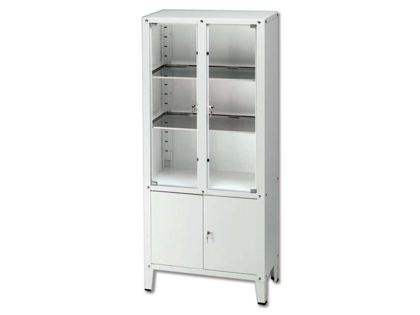 0103 VALUE CABINET - 4 hinged doors - tempered glass