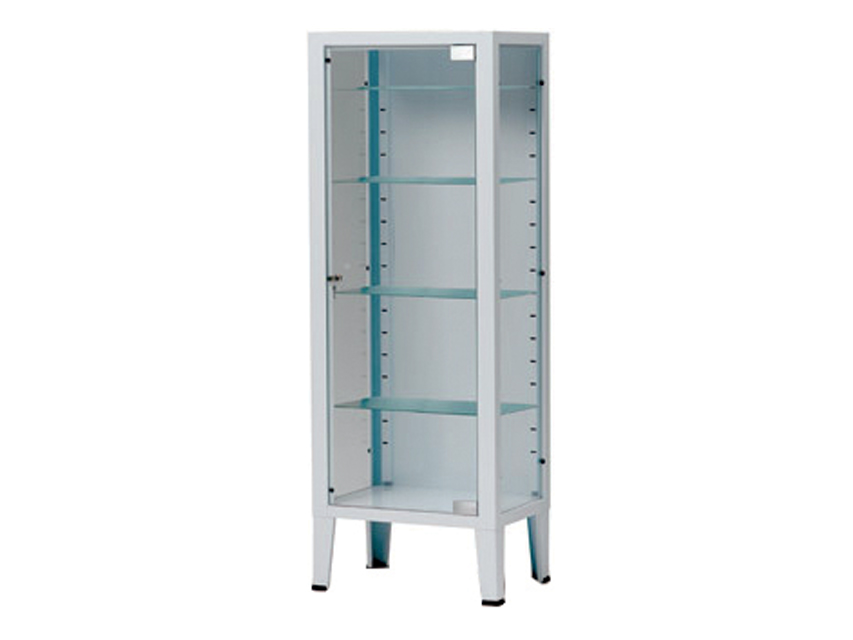 4 CABINET - 1 door - tempered glass