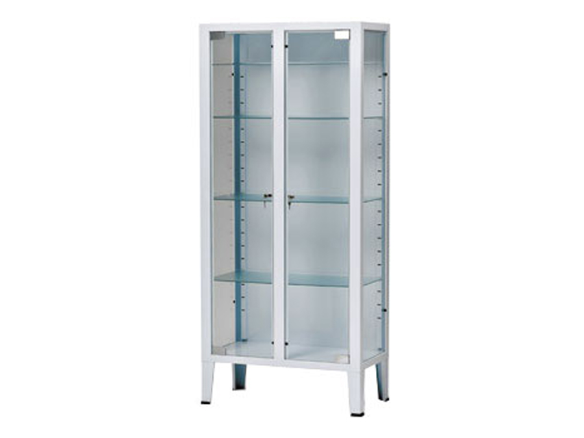 7 CABINET - 2 doors - tempered glass