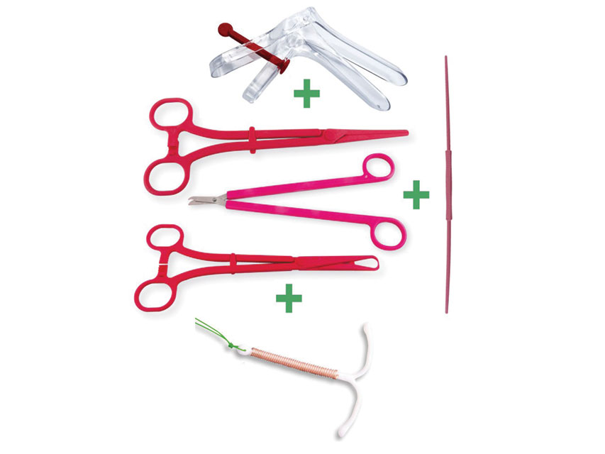 Intrauterīnā kontracepcijas ierīce- noņemšana, Gyneas spirāles komplekts, sterils