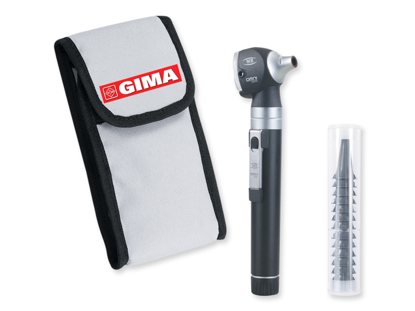 Sigma F.O. OTOSCOPE 2.5V - Xenon-halogen light - pouch - blue, LED otoskops Sigma- melns