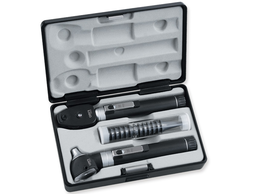 035Sigma F.O. LED OTO-OPHTHALMOSCOPE SET with 2 handles - case