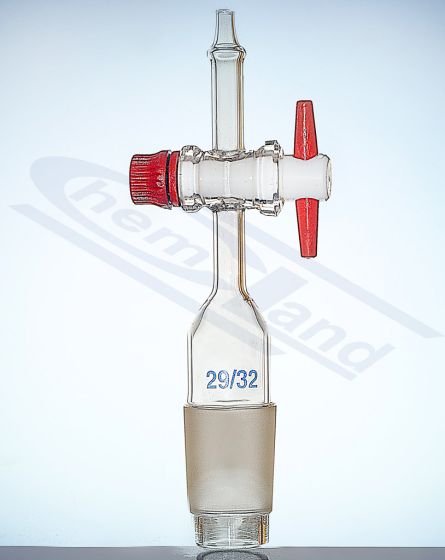 Adapteri, aizbīdņi, savienotāji, Aizbīdnis - konuss aizbīdnis PTFE savienojums taisns GLASSCO