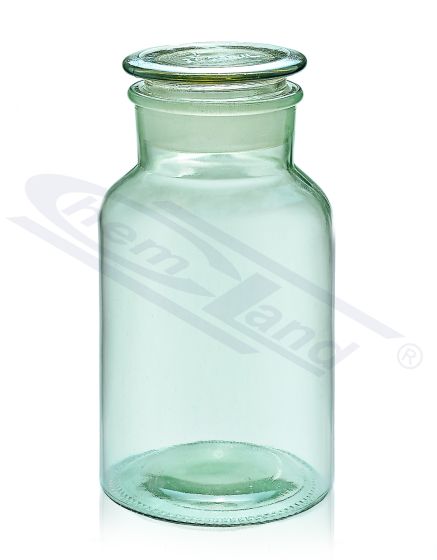 Pudele ar korķi balta SZ/SZ 02000 sodas laima-silikona zaļa stikla krāsa