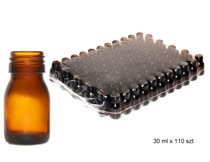 Pudele, stikla, farmaceitiska, dzintara krāsā, bez uzskrūvējama vāciņa