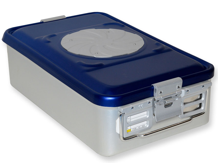 KONTEINERS AR VĀRSTU VIDĒJS - ZILS - PERFORĒTS