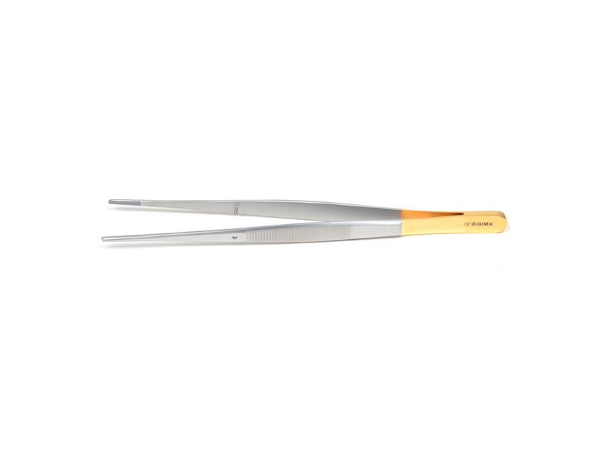 GOLD POTTS SMITH PREPARĒŠANAS PINCETE - 18 CM