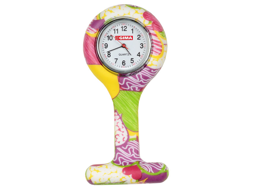 PULKSTENIS SILIKONA KORPUSĀ-KRĀSAINS