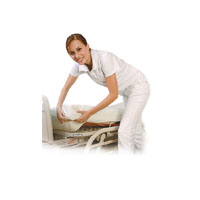 SMS MATERIĀLA MATRAčU PĀRVALKS, 200-210 X 90 CM, BALTS