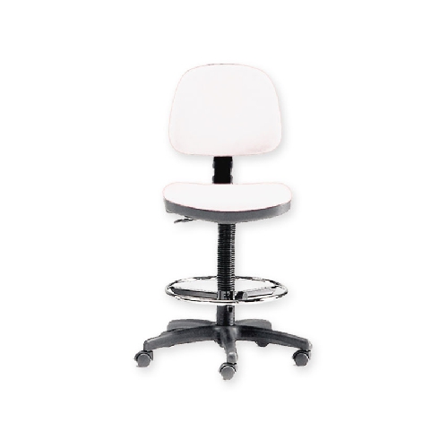 TABURETES TIPA KRĒSLS AR ATZVELTNI UN KĀJU BALSTU