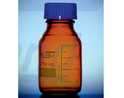 TUMŠA STIKLA PUDELES AR ZILU SKRŪVĒJAMU VĀCI