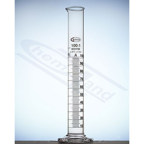 Mērcilindrs ar brūnu gradāciju. A klase. 100ml 1 gab.