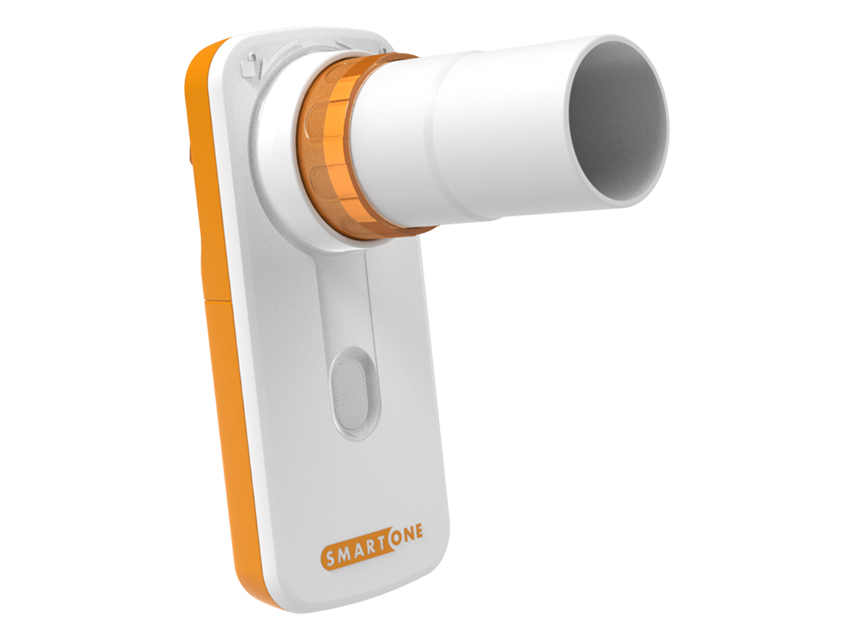 Smart one bezvadu maksimālās plūsmas mērītājs un FEV1