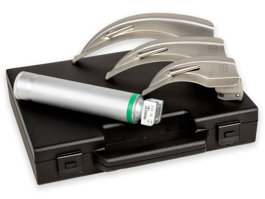 Gima Green laringoskopa komplekts.Pieaugušo McIntosh 2-3-4