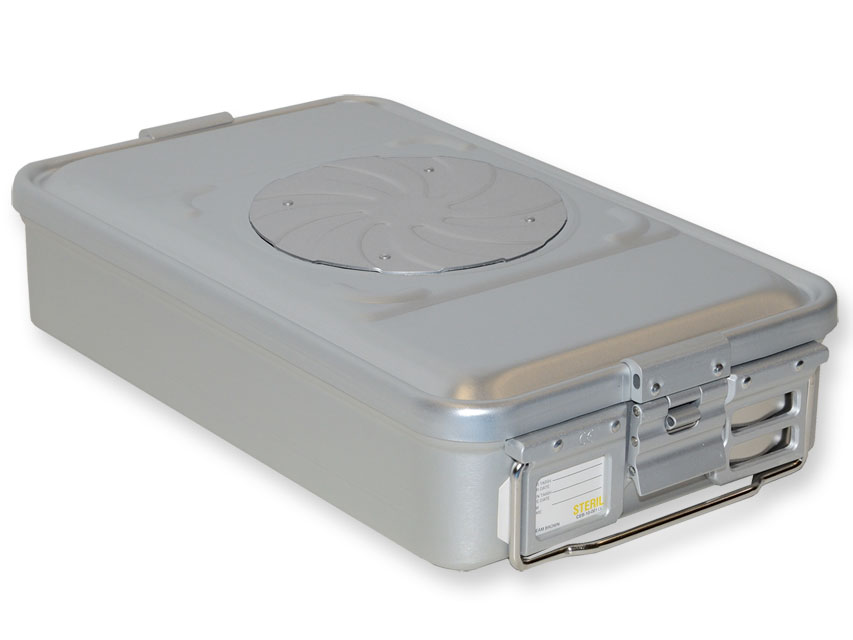 Konteineris ar vārstu-vidējs h 100 mm-pelēks