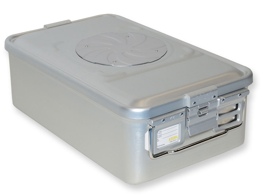 Konteineris ar vārstu-vidējs h 150 mm-pelēks