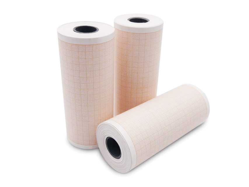 EKG termopapīrs 100x20 mm xm rullis.oranžs režģis N10