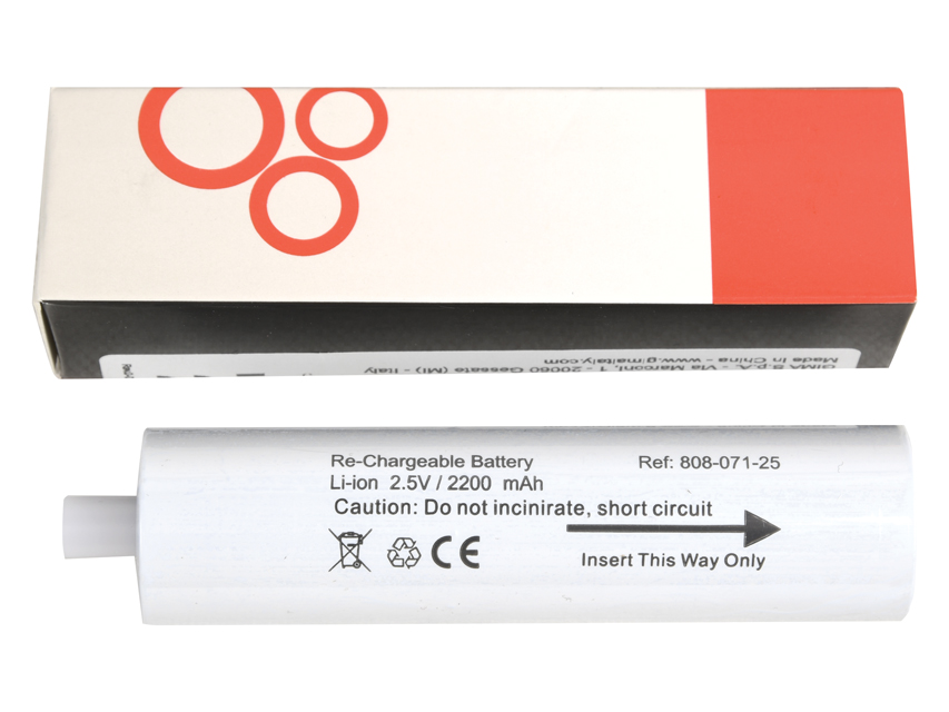 Pieaugušajiem paredzējamā uzlādējamā Li-ion baterija 2.5V 2200mAh