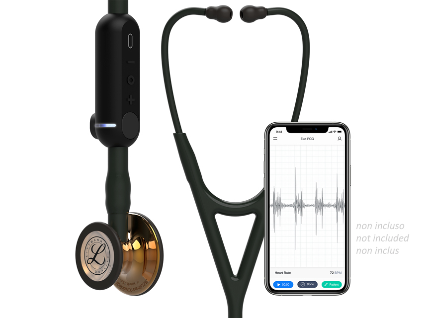 3M LITTMANN CORE digitālais stetoskops.8863.melns.augsti pulēta vara apdare