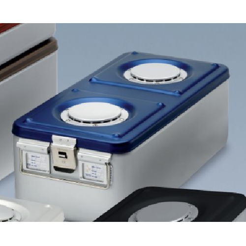 Alumīnija konteineris ar 1 vārstu 30x27x26 zils