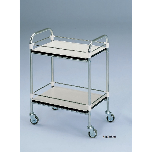 Nerūsējoša tērauda procedūru ratiņi 90x60x80 h cm