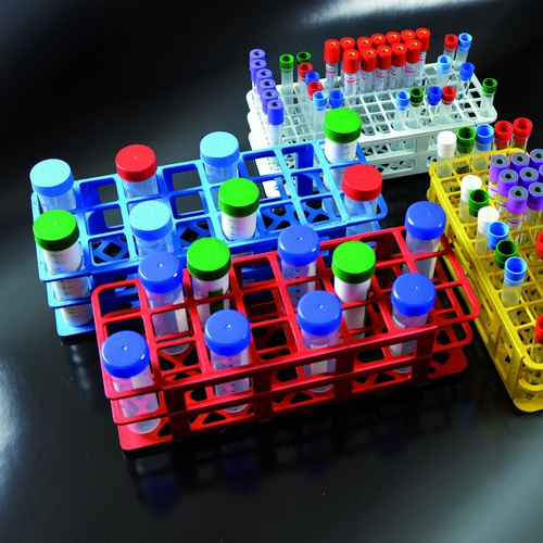 Universālais mēģeņu statīvs, 90 vietas (D=12mm), izmērs- 105x246x64, 20gab.